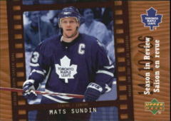 2007-08 McDonald's Upper Deck Season in Review #SR2 Mats Sundin